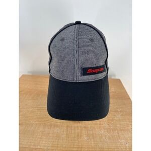 Snap-on Tools Mens Baseball Cap Hat Black Gray Striped Official Licensed Product